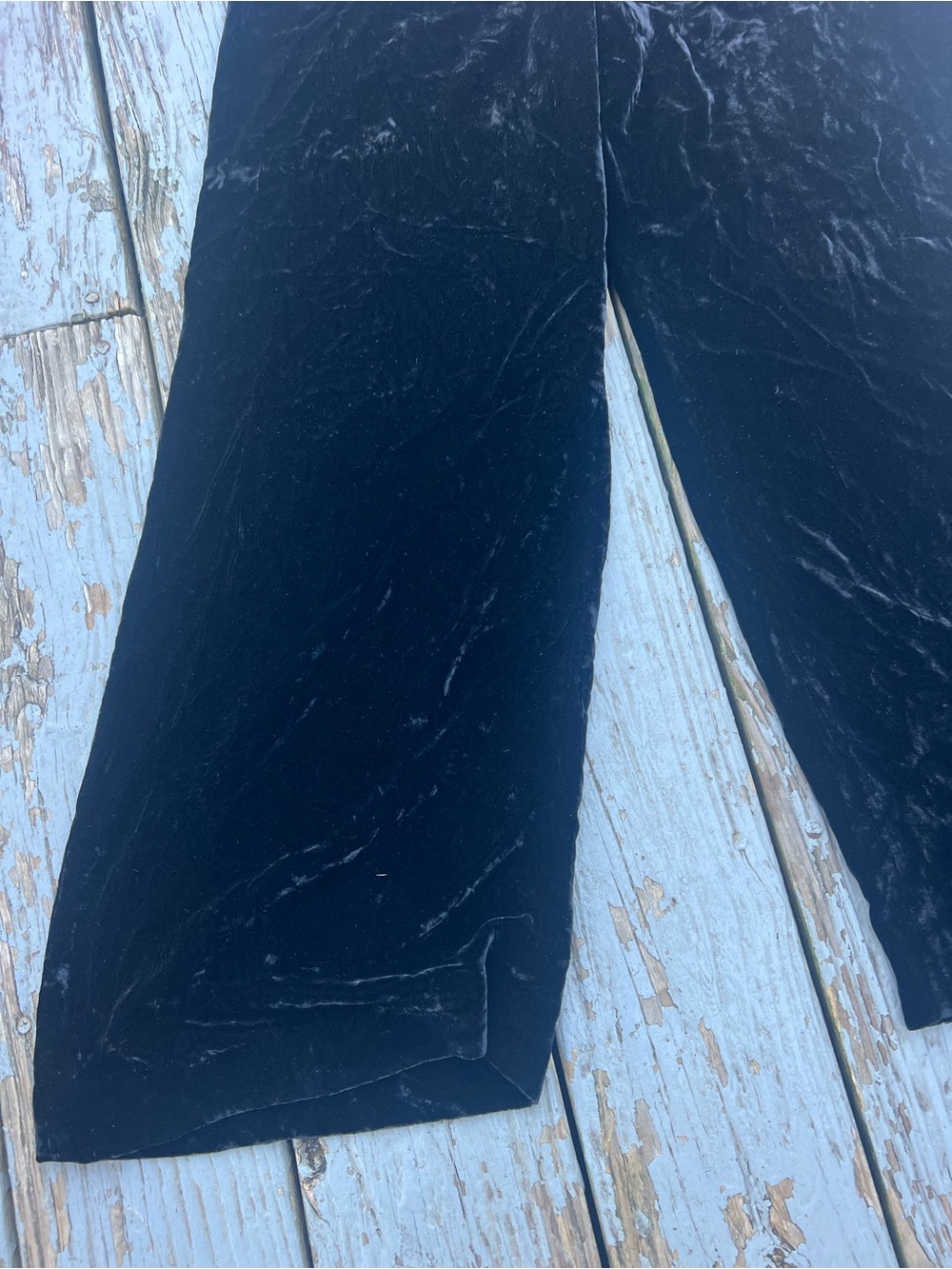 Karen Kane Black Velvet Kids Leggings - Picture 4 of 6